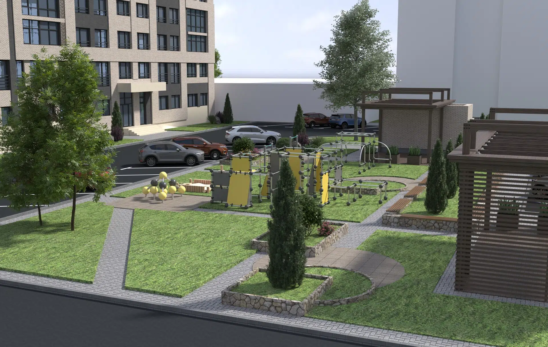 ЖК Легенда вид на двор